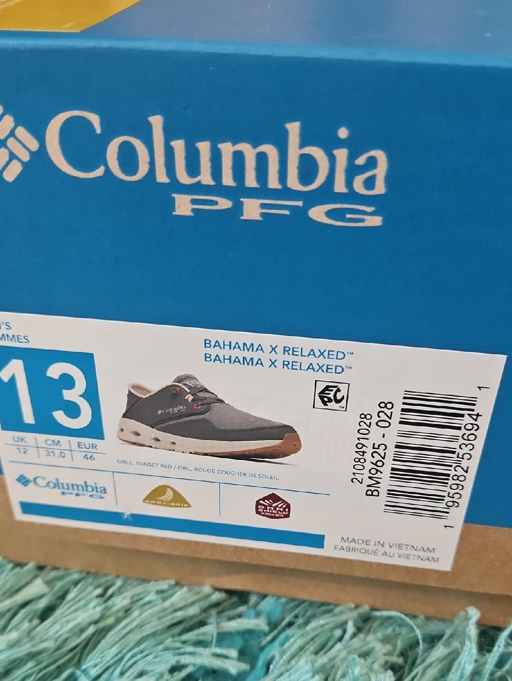 new mens columbia pfg sz 13 bahama relaxed shoes